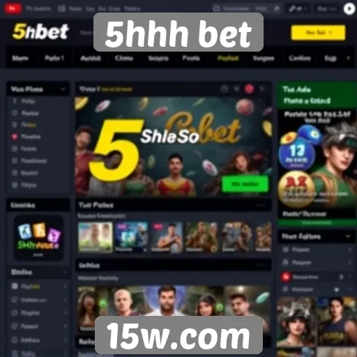 Interface e usabilidade do site 5hhh bet
